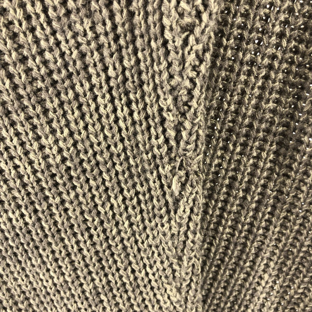 Basic Editions V-neck acrylic knit sweater, men's size M acrylic beige type brown Vintage Second Hand