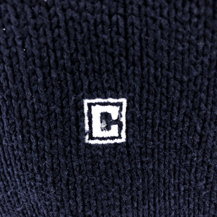Chaps Driver's Knit Sweater, Men's Size Small unclear navy blue type Vintage Second Hand