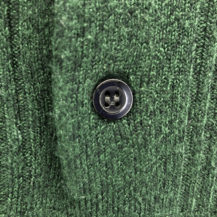 Dockers Polo Knit Sweater, Men's, Size XXL acrylic green type Vintage Second Hand