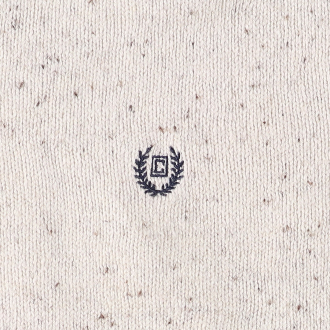 CHAPS Color Nep Cotton Knit Sweater, Men's Size XL unclear white type Vintage Second Hand