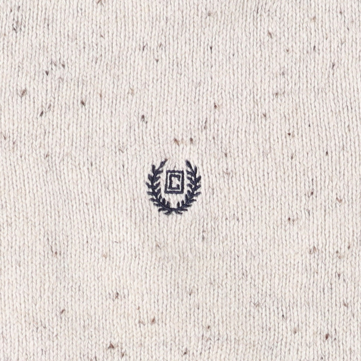 CHAPS Color Nep Cotton Knit Sweater, Men's Size XL unclear white type Vintage Second Hand