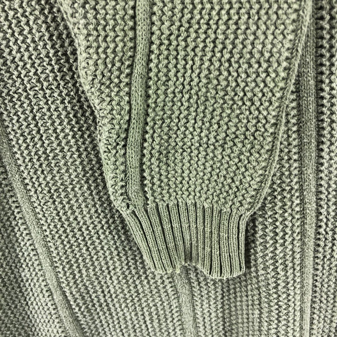 BRITCHES Cotton Knit Sweater, Men's Size XL cotton Khaki type sage green Vintage Second Hand