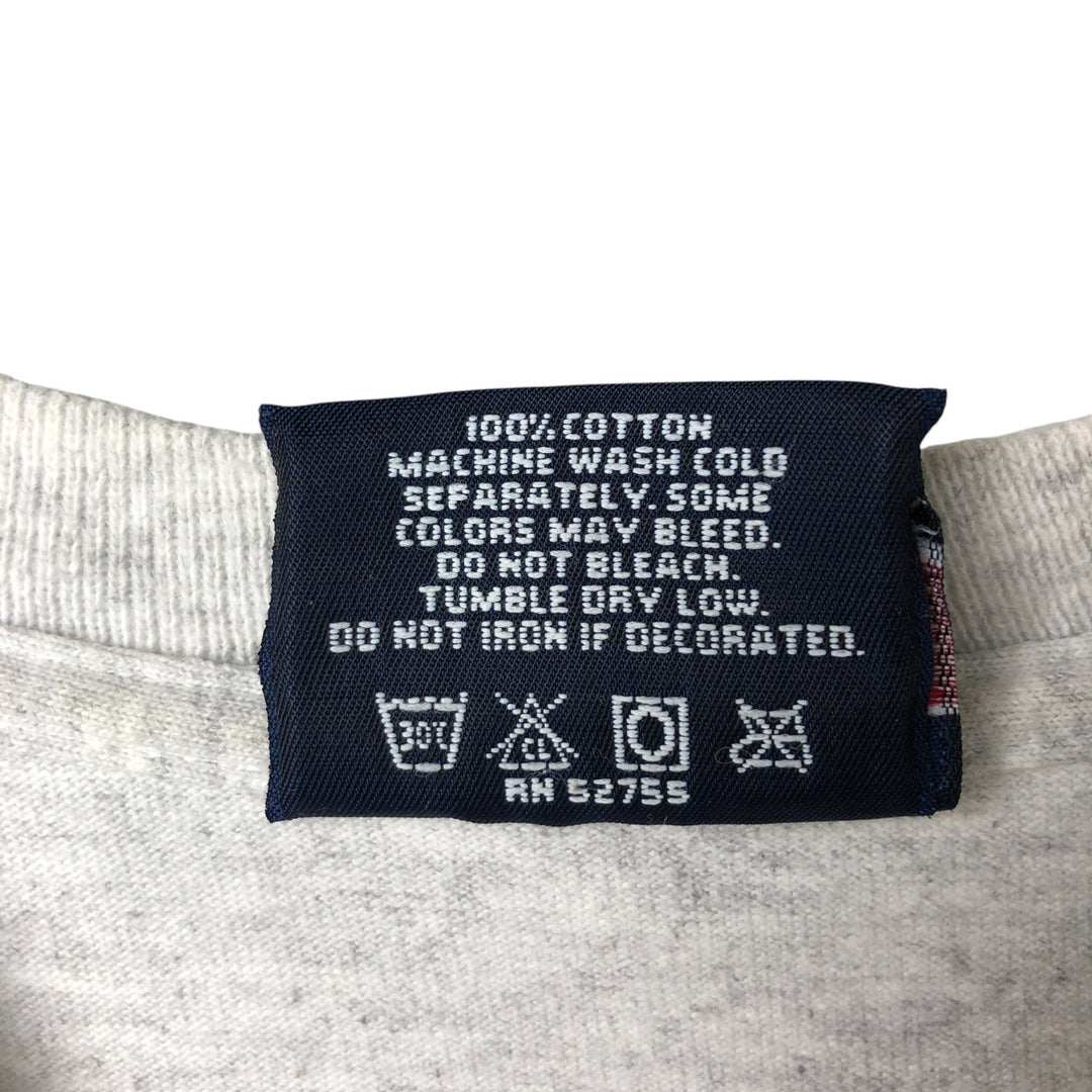 90'S Jansport College Long Sleeve T-Shirt, Made in USA, Men's L Size, Vintage cotton gray type Vintage Second Hand