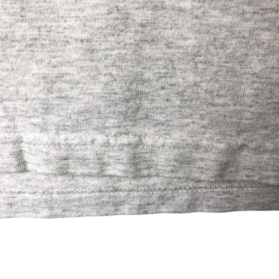 90'S Jansport College Long Sleeve T-Shirt, Made in USA, Men's L Size, Vintage cotton gray type Vintage Second Hand