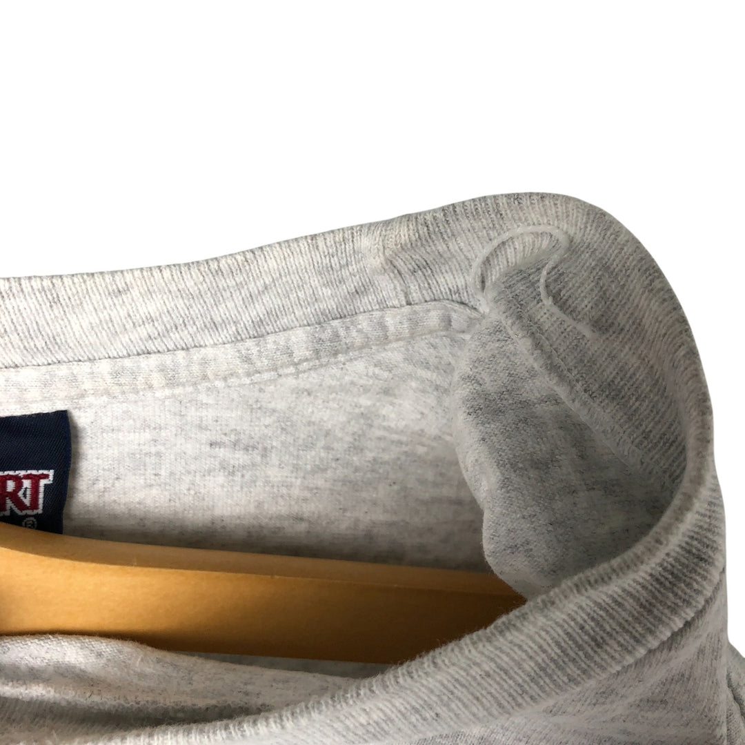 90'S Jansport College Long Sleeve T-Shirt, Made in USA, Men's L Size, Vintage cotton gray type Vintage Second Hand
