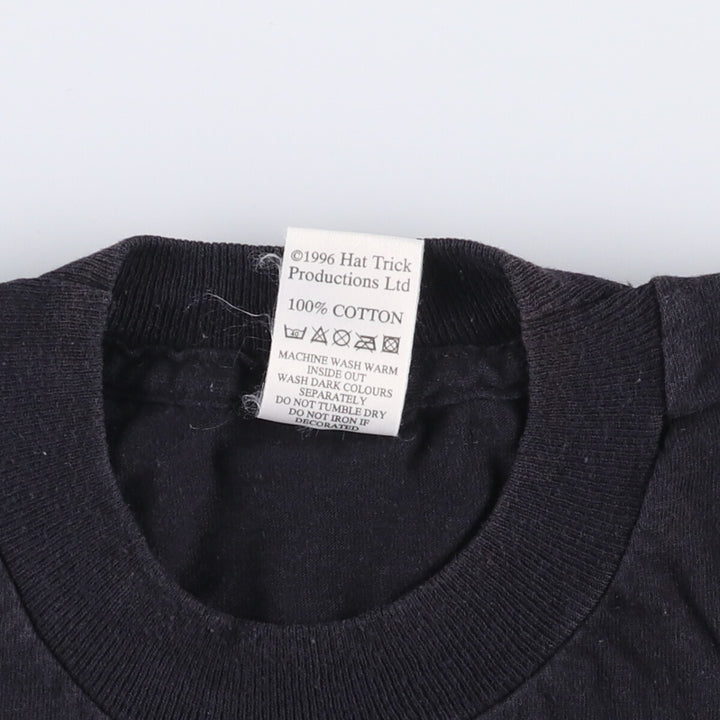 90'S HAT TRICK FATHER TED Father Ted Movie T-shirt Men's XL Vintage cotton black type Vintage Second Hand