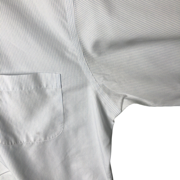 Brooks Brothers Est.1818 Long Sleeve Button-Down Striped Shirt, Men's Size L Supima Cotton Blue type light blue Vintage Second Hand