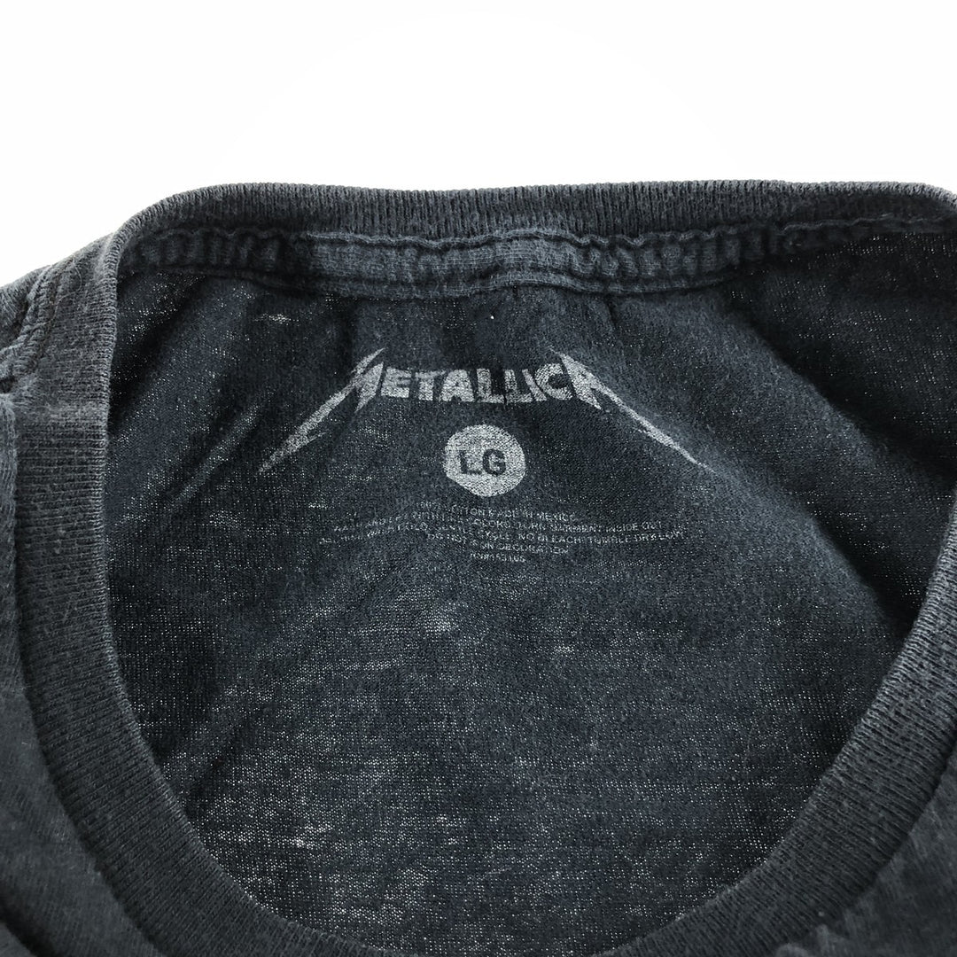METALLICA Metallica Band T-shirt Band T Men's M Metal cotton black type Vintage Second Hand