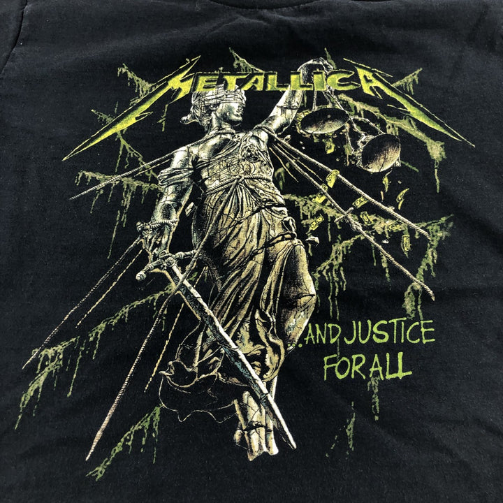 METALLICA Metallica Band T-shirt Band T Men's M Metal cotton black type Vintage Second Hand