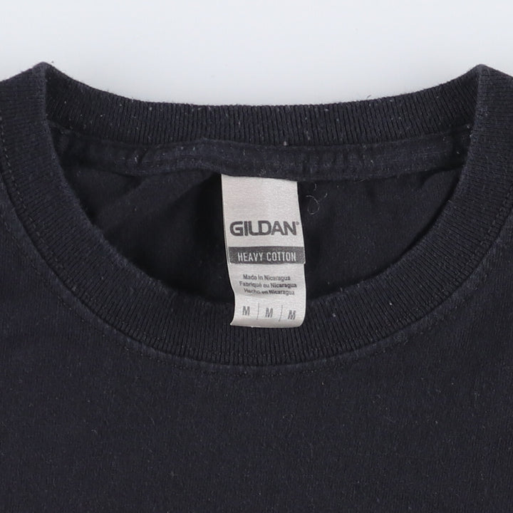 Gildan Iron Maiden Band T-Shirt, Men's Medium Size cotton black type Vintage Second Hand