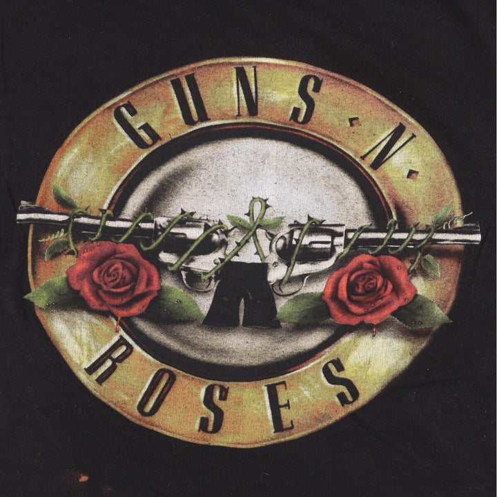 Guns N' Roses Band T-shirt, Men's M size cotton black type Vintage Second Hand