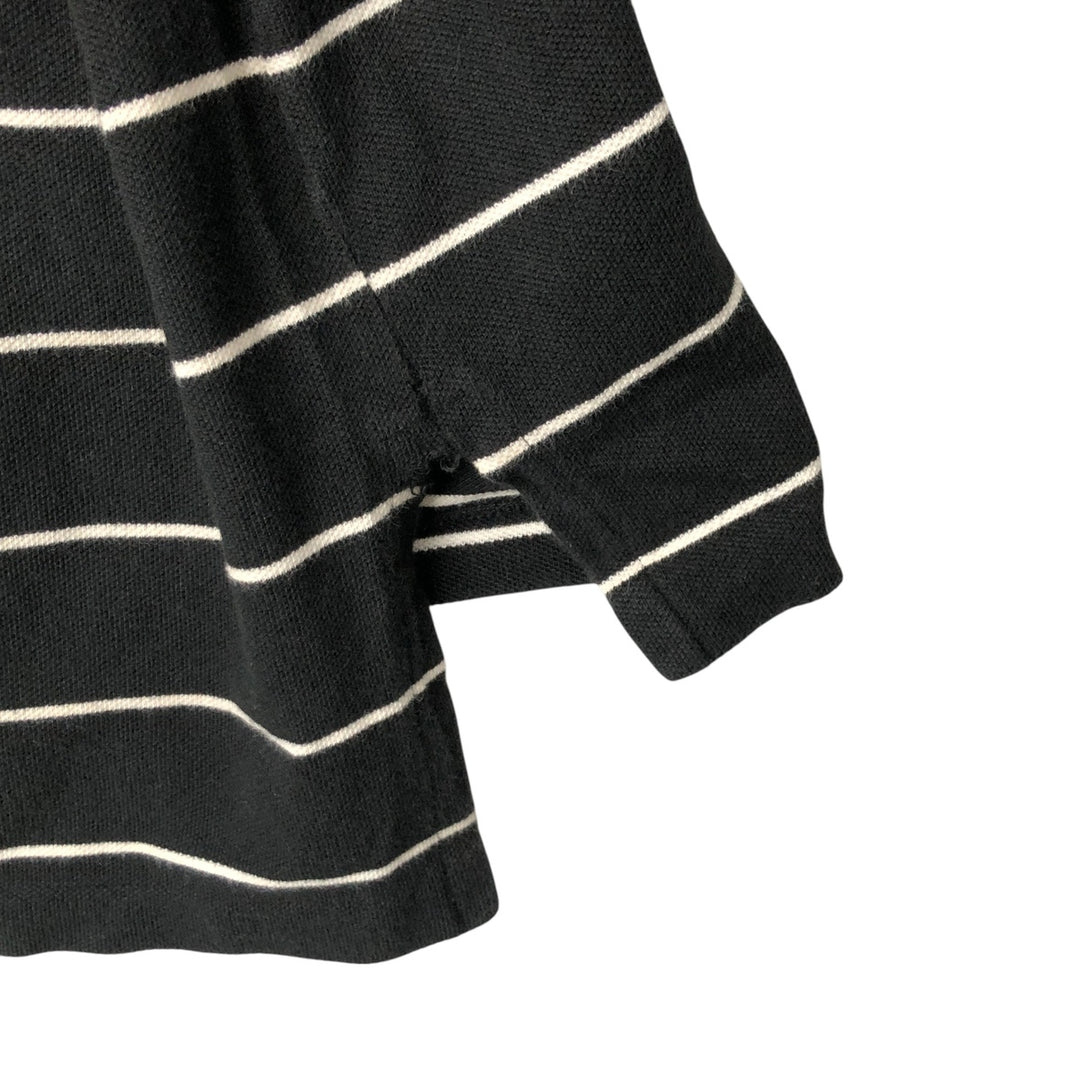 Ralph Lauren POLO by Ralph Lauren short sleeve striped polo shirt, men's XL size cotton black type Vintage Second Hand