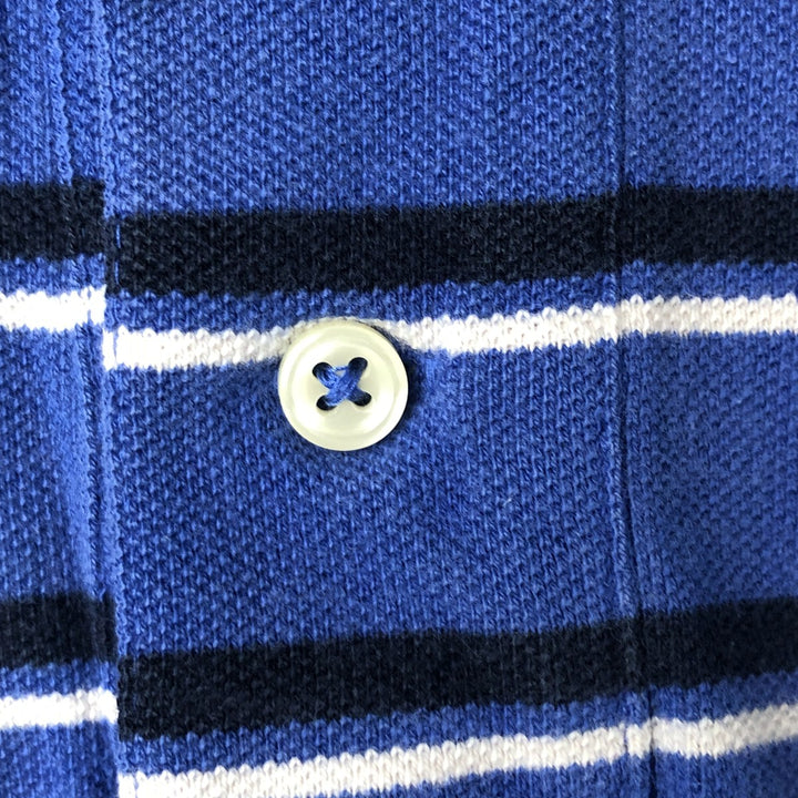 Ralph Lauren POLO by Ralph Lauren short sleeve striped polo shirt, size S for men cotton blue type Vintage Second Hand