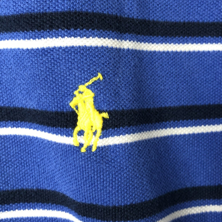 Ralph Lauren POLO by Ralph Lauren short sleeve striped polo shirt, size S for men cotton blue type Vintage Second Hand