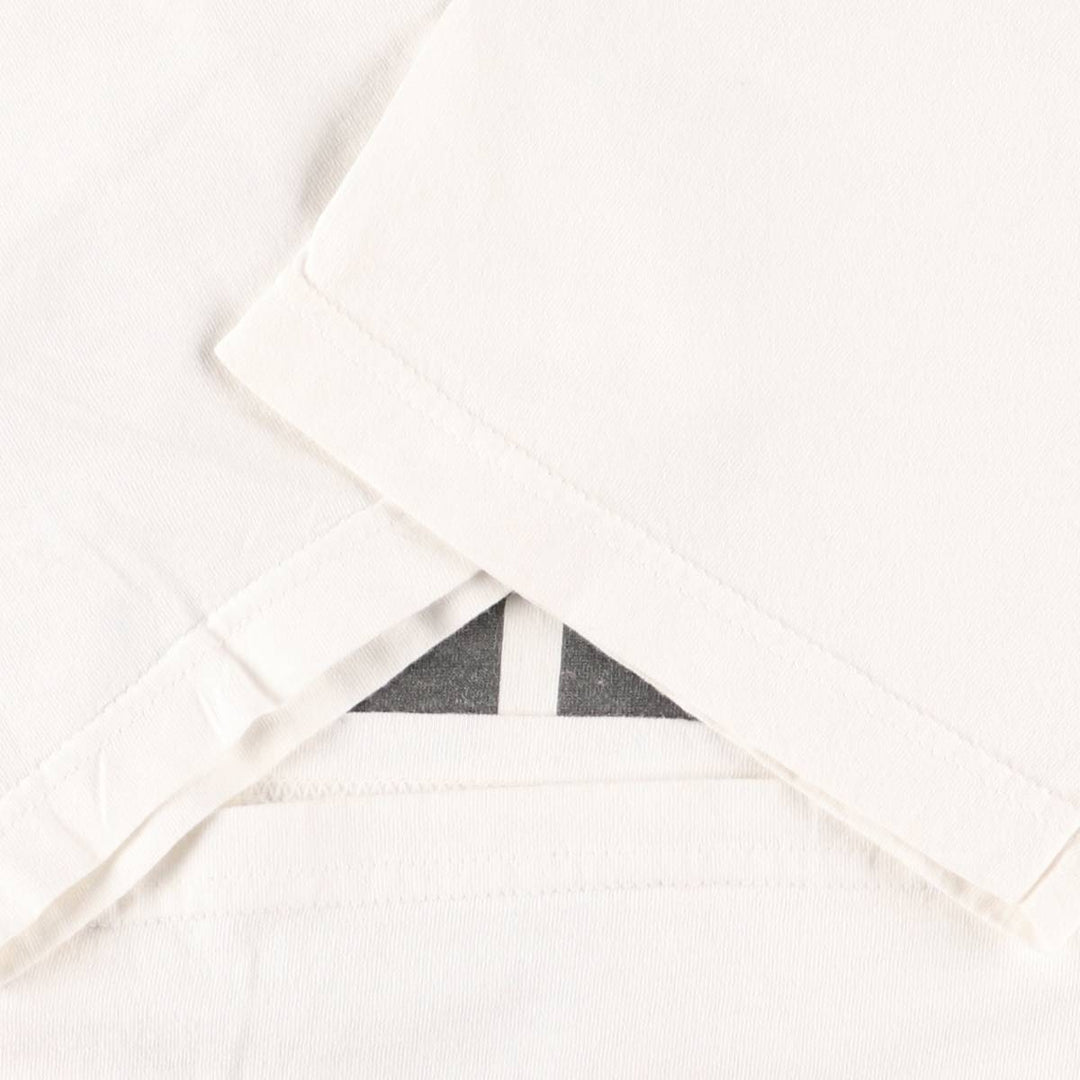 90'S SCREEN STARS Flag Pattern Print T-Shirt Men's Size L Vintage cotton white type Vintage Second Hand