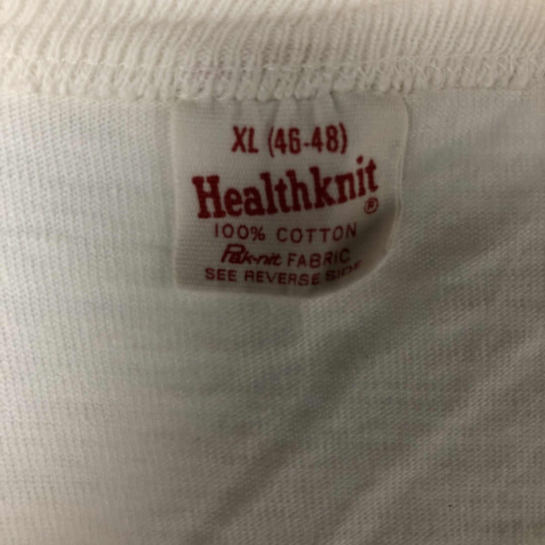 Vintage 70s-80'S Hanes BEEFY-T printed T-shirt, men's XL size cotton white type Vintage Second Hand