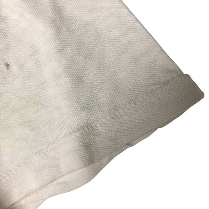 Vintage 70s-80'S Hanes BEEFY-T printed T-shirt, men's XL size cotton white type Vintage Second Hand