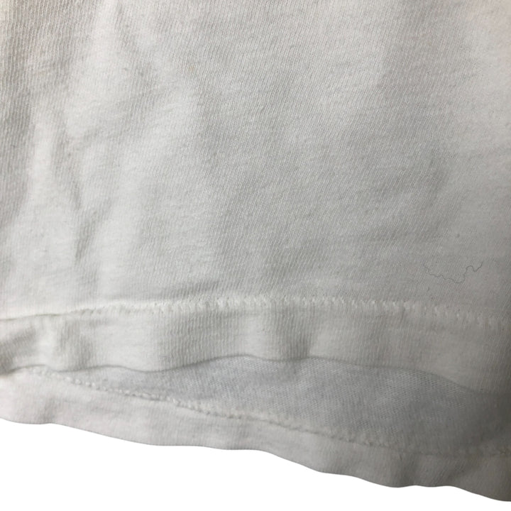 Vintage 70s-80'S Hanes BEEFY-T printed T-shirt, men's XL size cotton white type Vintage Second Hand