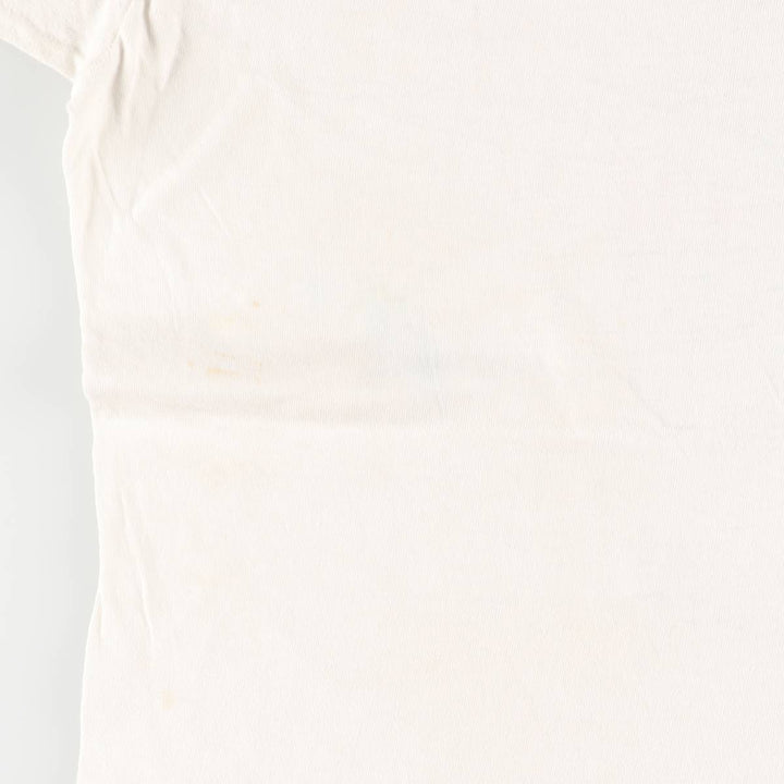 Vintage 70s-80'S Hanes BEEFY-T printed T-shirt, men's XL size cotton white type Vintage Second Hand