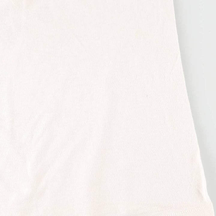 Vintage 70s-80'S Hanes BEEFY-T printed T-shirt, men's XL size cotton white type Vintage Second Hand