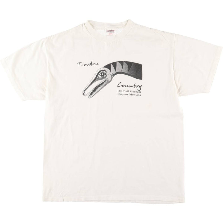 90'S ONEITA POWER-T Printed T-shirt, Men's XL, Vintage cotton white type Vintage Second Hand