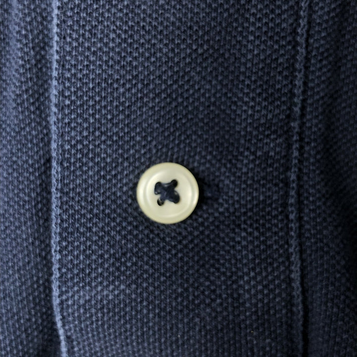 Ralph Lauren POLO RALPH LAUREN CLASSIC FIT short sleeve polo shirt, men's size M unclear navy blue type Vintage Second Hand