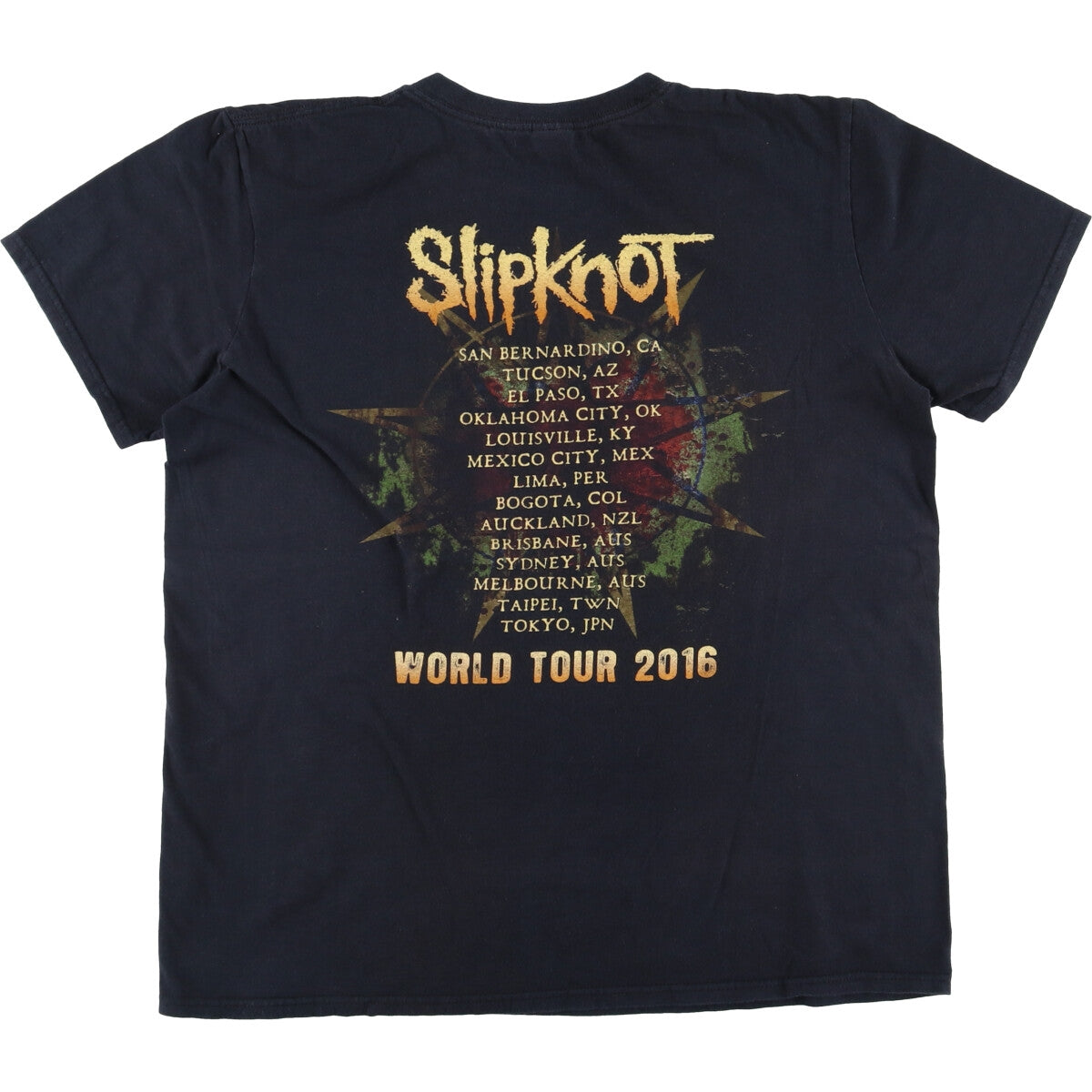 Gildan Softstyle Slipknot Band T-Shirt, Men's Size L cotton black