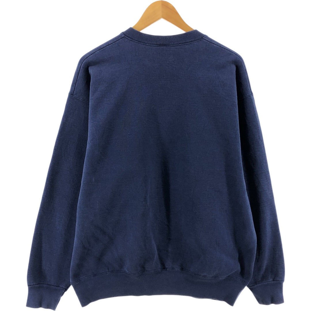90'S Fruit of the Loom High Ridge Water Department Advertising Sweatshirt Trainer Made in USA Men's XL cotton navy blue type Vintage Second Hand