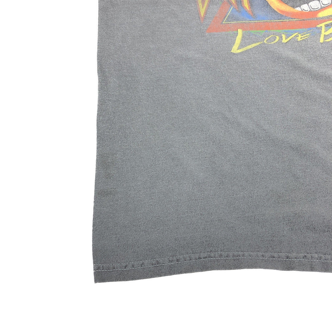 DEF LEPPARD Def Leppard Band T-shirt Band T Men's M size cotton black type Vintage Second Hand