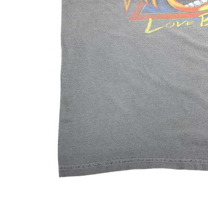 DEF LEPPARD Def Leppard Band T-shirt Band T Men's M size cotton black type Vintage Second Hand