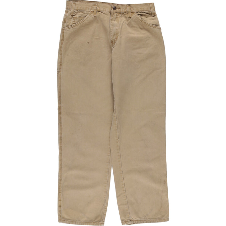 Dickies Relaxed Fit Duck Painter Pants Men's W31 equivalent cotton Beige type Vintage Second Hand