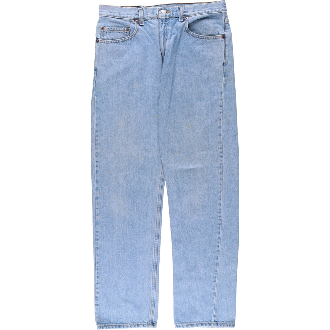 90'S Levi's 505 REGULAR FIT STRAIGHT LEG tapered denim pants for men, size W34, vintage cotton blue type Vintage Second Hand