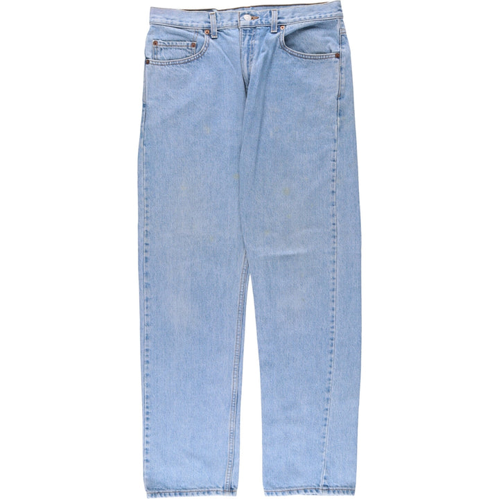 90'S Levi's 505 REGULAR FIT STRAIGHT LEG tapered denim pants for men, size W34, vintage cotton blue type Vintage Second Hand