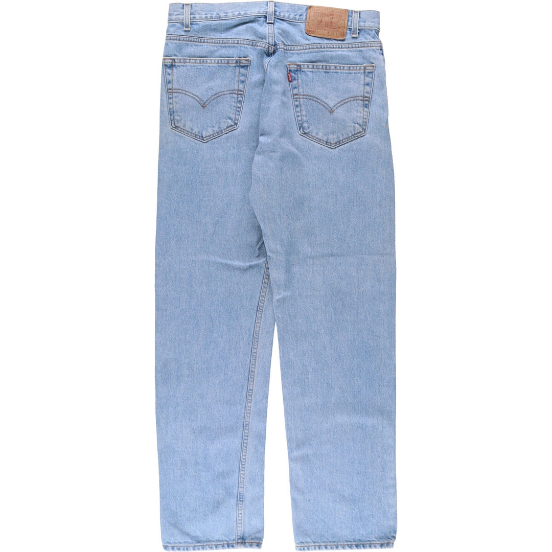 90'S Levi's 505 REGULAR FIT STRAIGHT LEG tapered denim pants for men, size W34, vintage cotton blue type Vintage Second Hand