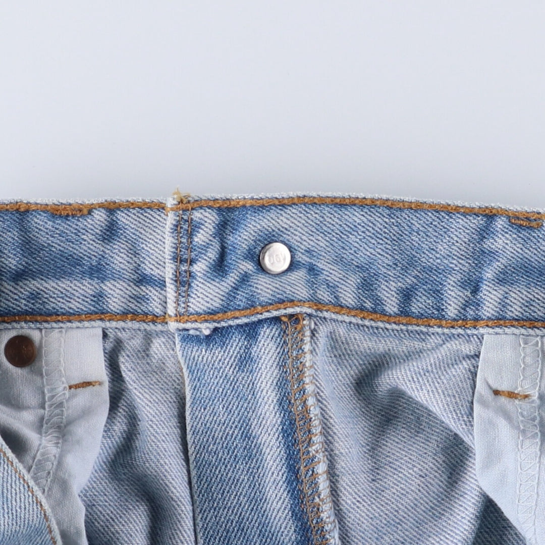 90'S Levi's 505 REGULAR FIT STRAIGHT LEG tapered denim pants for men, size W34, vintage cotton blue type Vintage Second Hand