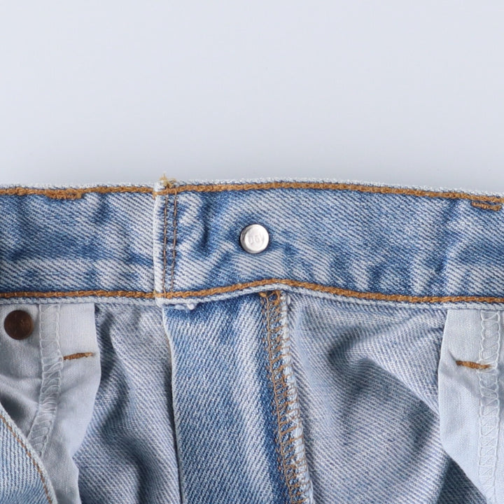 90'S Levi's 505 REGULAR FIT STRAIGHT LEG tapered denim pants for men, size W34, vintage cotton blue type Vintage Second Hand