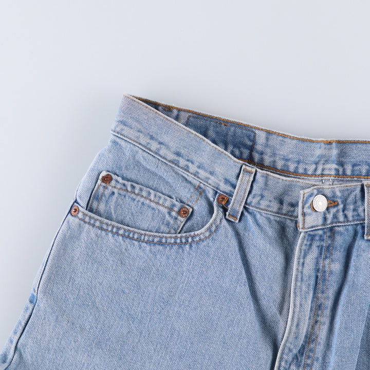 90'S Levi's 505 REGULAR FIT STRAIGHT LEG tapered denim pants for men, size W34, vintage cotton blue type Vintage Second Hand