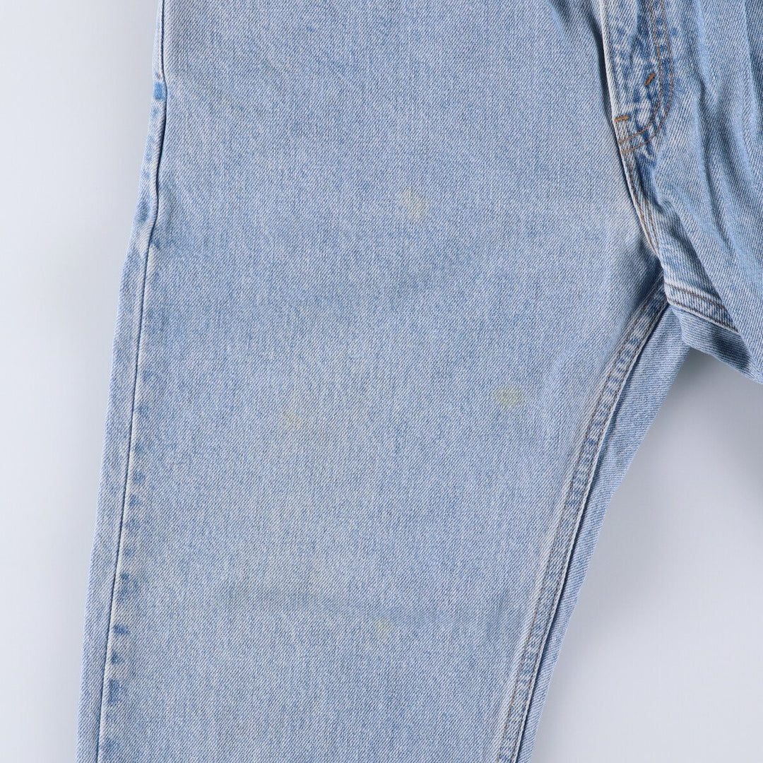 90'S Levi's 505 REGULAR FIT STRAIGHT LEG tapered denim pants for men, size W34, vintage cotton blue type Vintage Second Hand