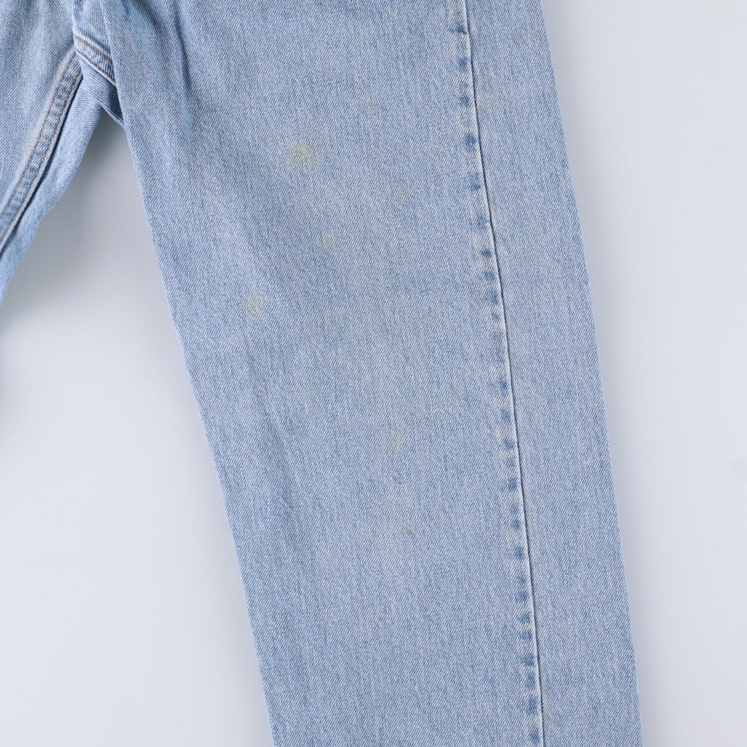 90'S Levi's 505 REGULAR FIT STRAIGHT LEG tapered denim pants for men, size W34, vintage cotton blue type Vintage Second Hand
