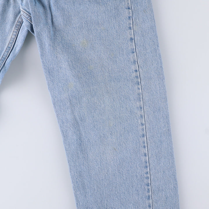 90'S Levi's 505 REGULAR FIT STRAIGHT LEG tapered denim pants for men, size W34, vintage cotton blue type Vintage Second Hand