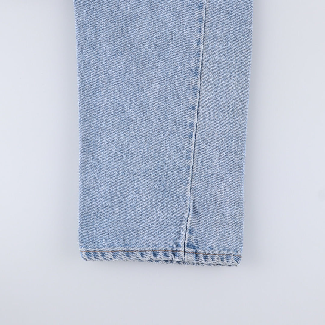 90'S Levi's 505 REGULAR FIT STRAIGHT LEG tapered denim pants for men, size W34, vintage cotton blue type Vintage Second Hand