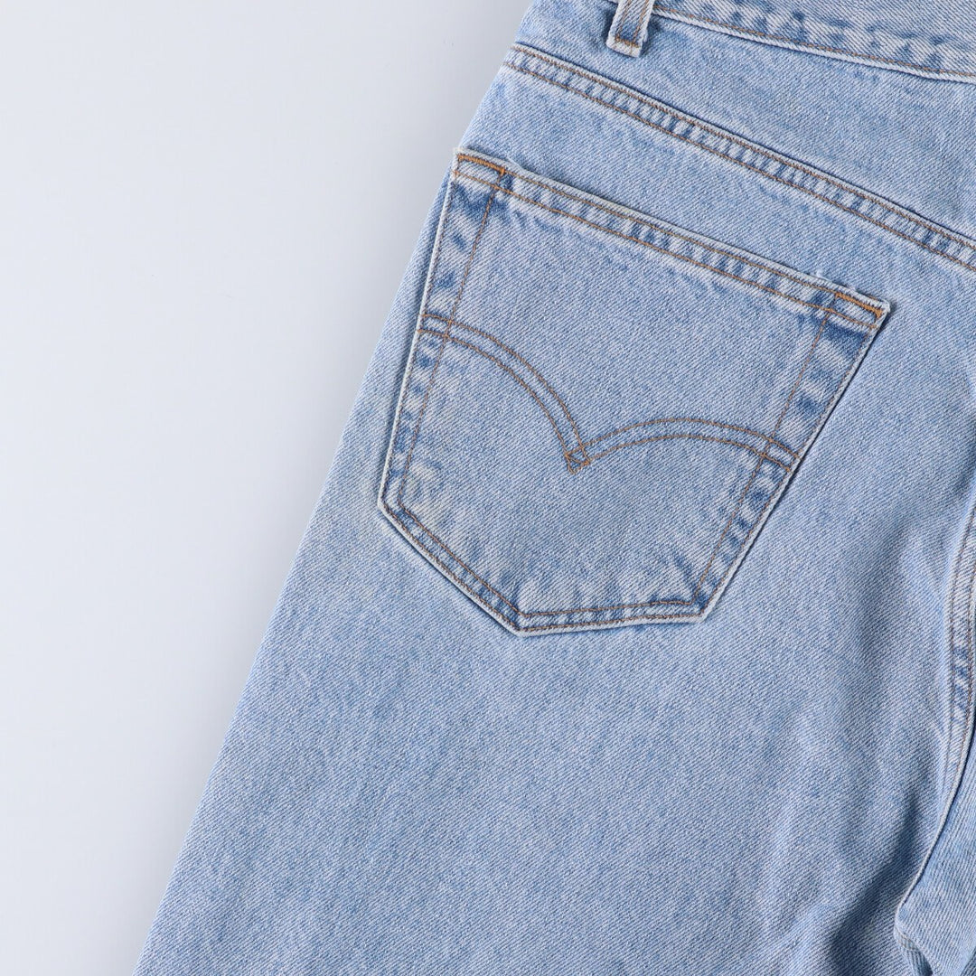 90'S Levi's 505 REGULAR FIT STRAIGHT LEG tapered denim pants for men, size W34, vintage cotton blue type Vintage Second Hand