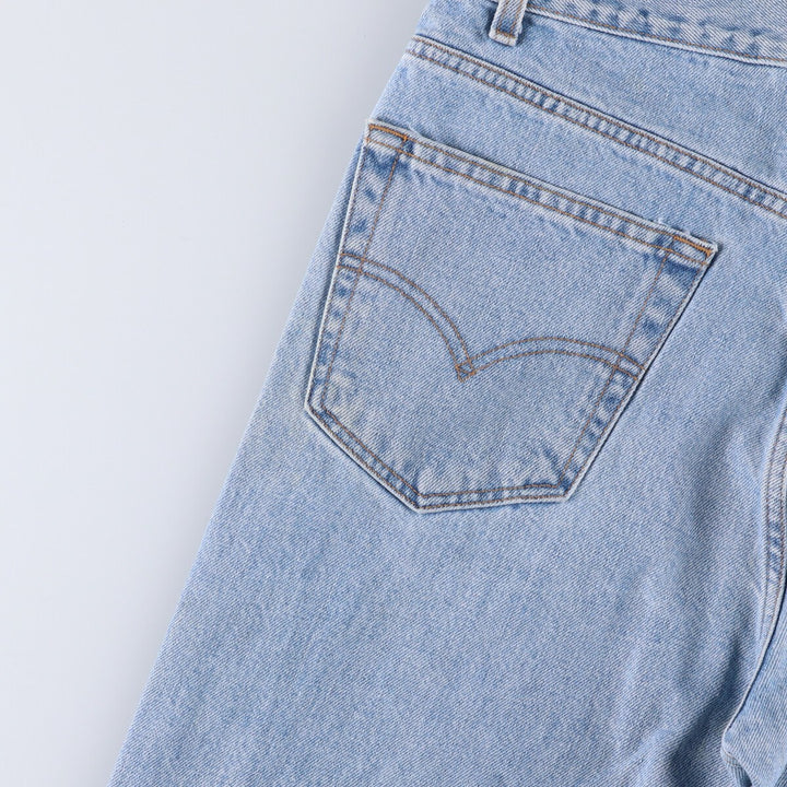 90'S Levi's 505 REGULAR FIT STRAIGHT LEG tapered denim pants for men, size W34, vintage cotton blue type Vintage Second Hand