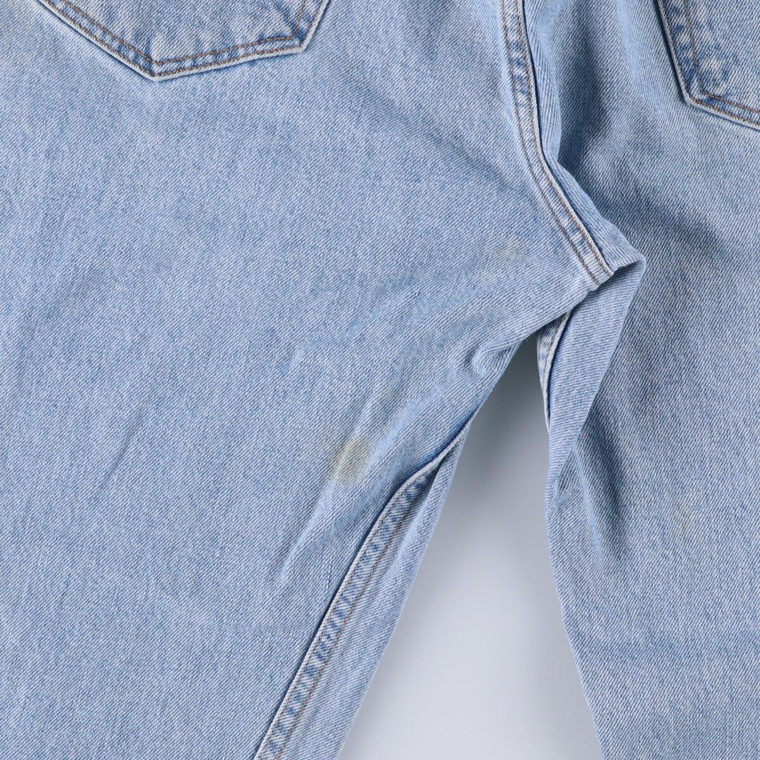90'S Levi's 505 REGULAR FIT STRAIGHT LEG tapered denim pants for men, size W34, vintage cotton blue type Vintage Second Hand