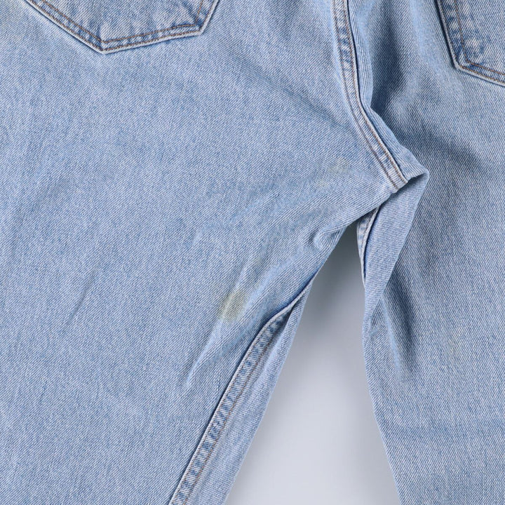 90'S Levi's 505 REGULAR FIT STRAIGHT LEG tapered denim pants for men, size W34, vintage cotton blue type Vintage Second Hand