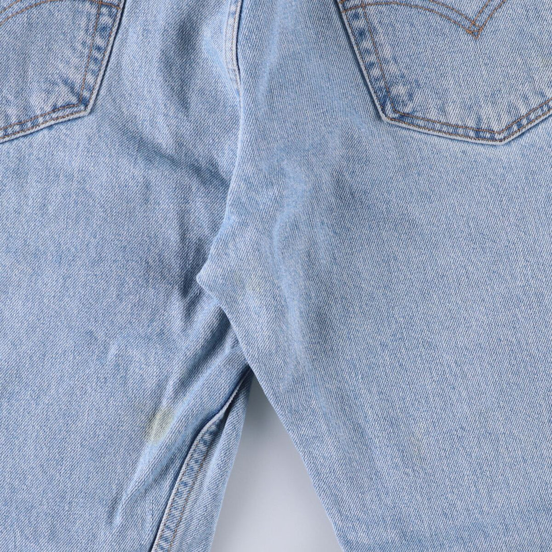 90'S Levi's 505 REGULAR FIT STRAIGHT LEG tapered denim pants for men, size W34, vintage cotton blue type Vintage Second Hand