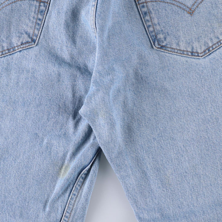 90'S Levi's 505 REGULAR FIT STRAIGHT LEG tapered denim pants for men, size W34, vintage cotton blue type Vintage Second Hand