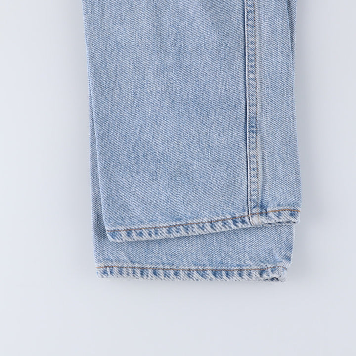 90'S Levi's 505 REGULAR FIT STRAIGHT LEG tapered denim pants for men, size W34, vintage cotton blue type Vintage Second Hand