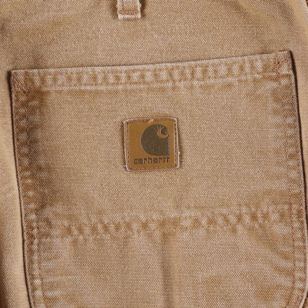 00'S Carhartt Dungaree Fit Duck Painter Pants Men's W33 equivalent cotton brown type Vintage Second Hand