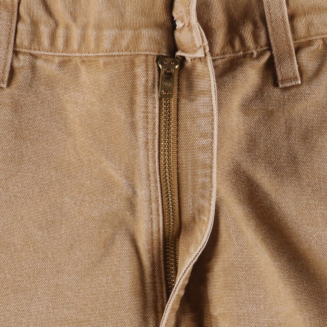 00'S Carhartt Dungaree Fit Duck Painter Pants Men's W33 equivalent cotton brown type Vintage Second Hand